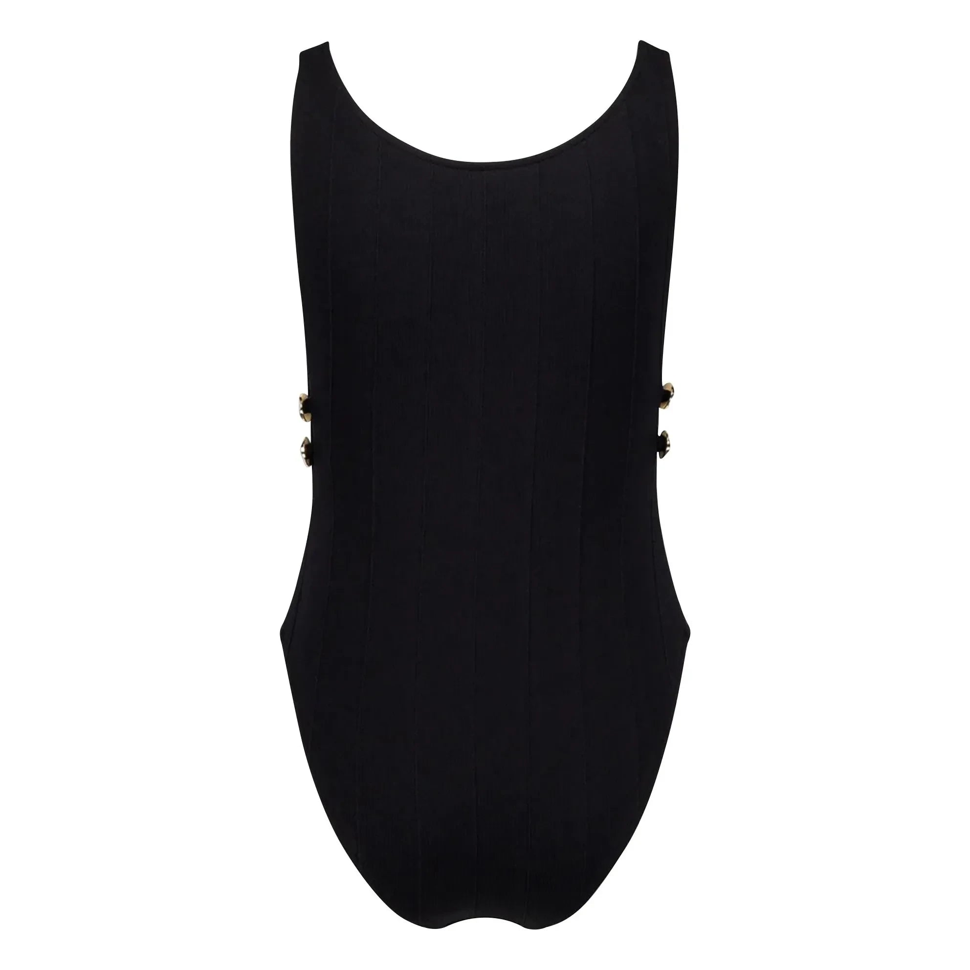 Anja Paris - L'Interdit Tek Parça Mayo | Siyah