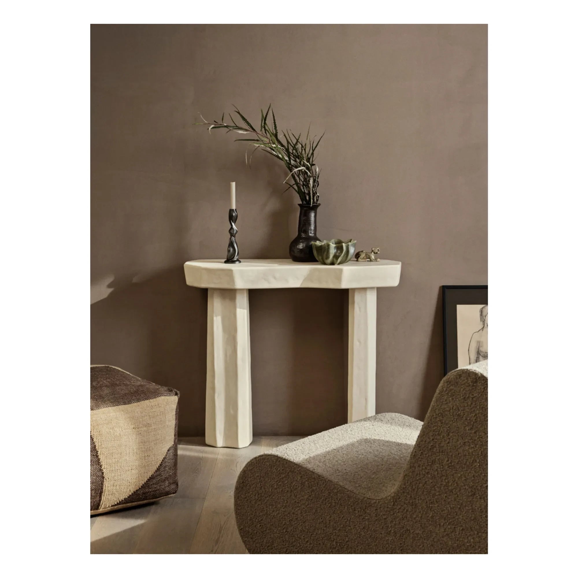 Ferm Living - Gale şamdan | Kömür grisi