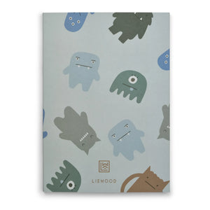 Liewood - A4 Jae defter | Monster/Mist