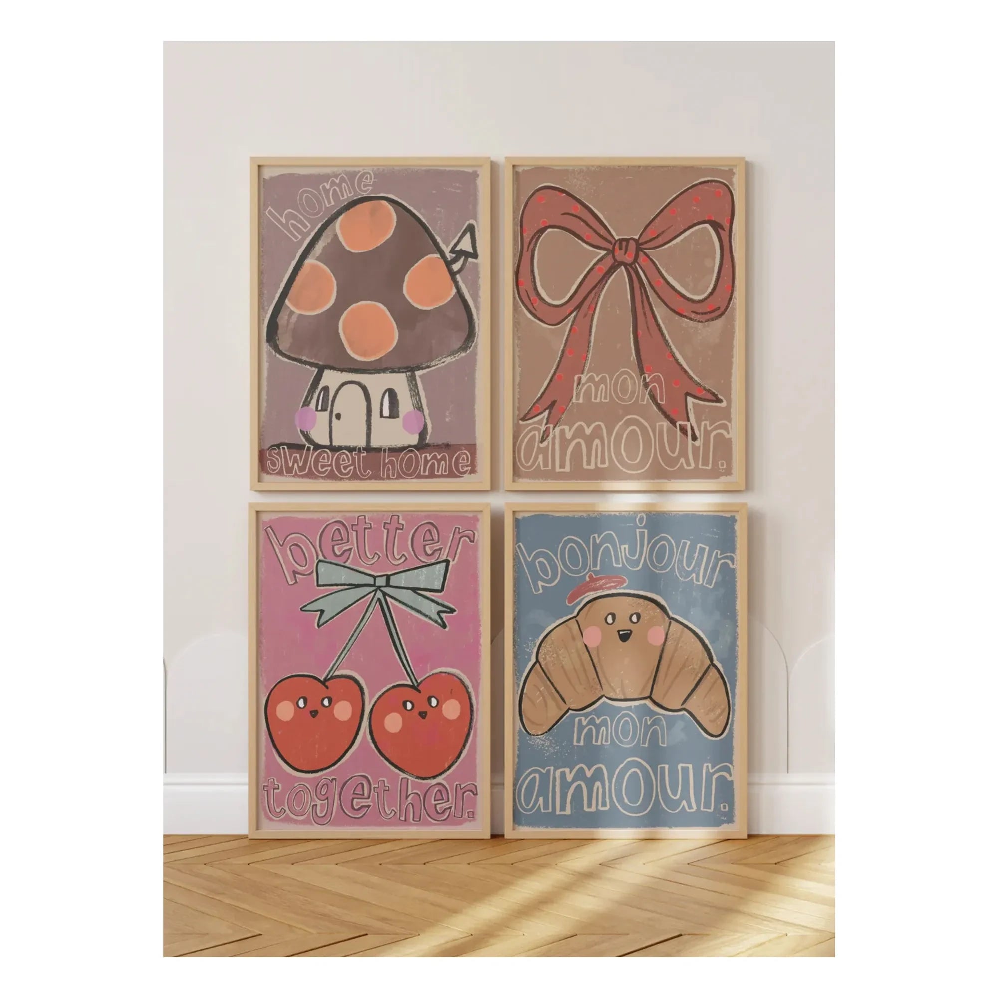 Studio Loco - Büyük poster Kruvasan | Mavi