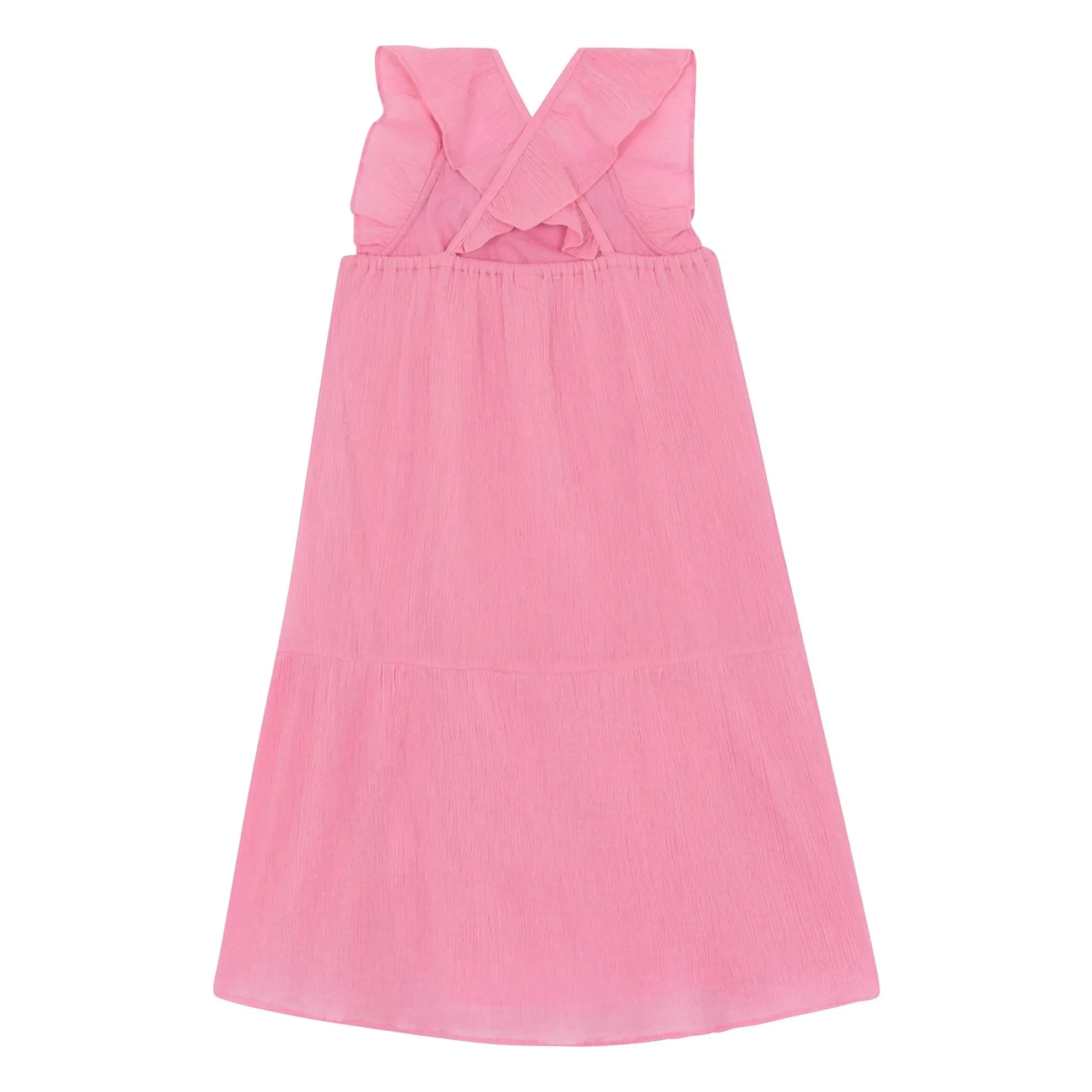 Bonton - Neptune Smocked Elbise | Şeker pembesi