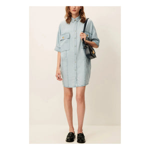 Sessùn - Fresqua Denim Elbise | Açık mavi