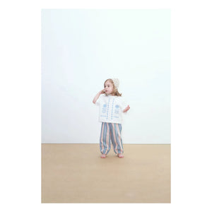 Tinycottons - Poplin Çizgili Pantolon | Pastel Pembe