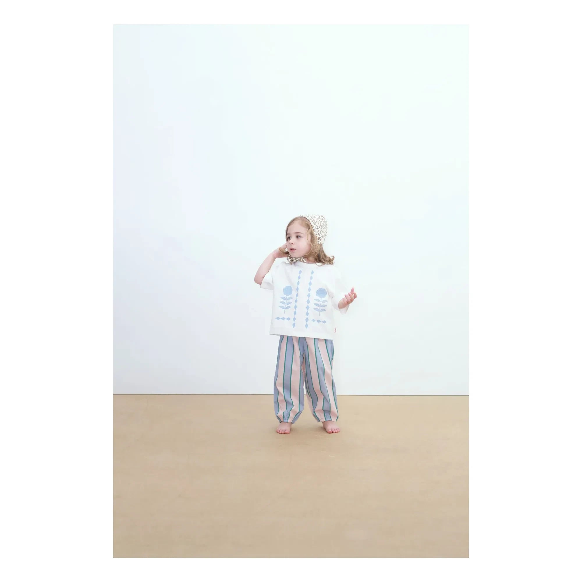 Tinycottons - Poplin Çizgili Pantolon | Pastel Pembe