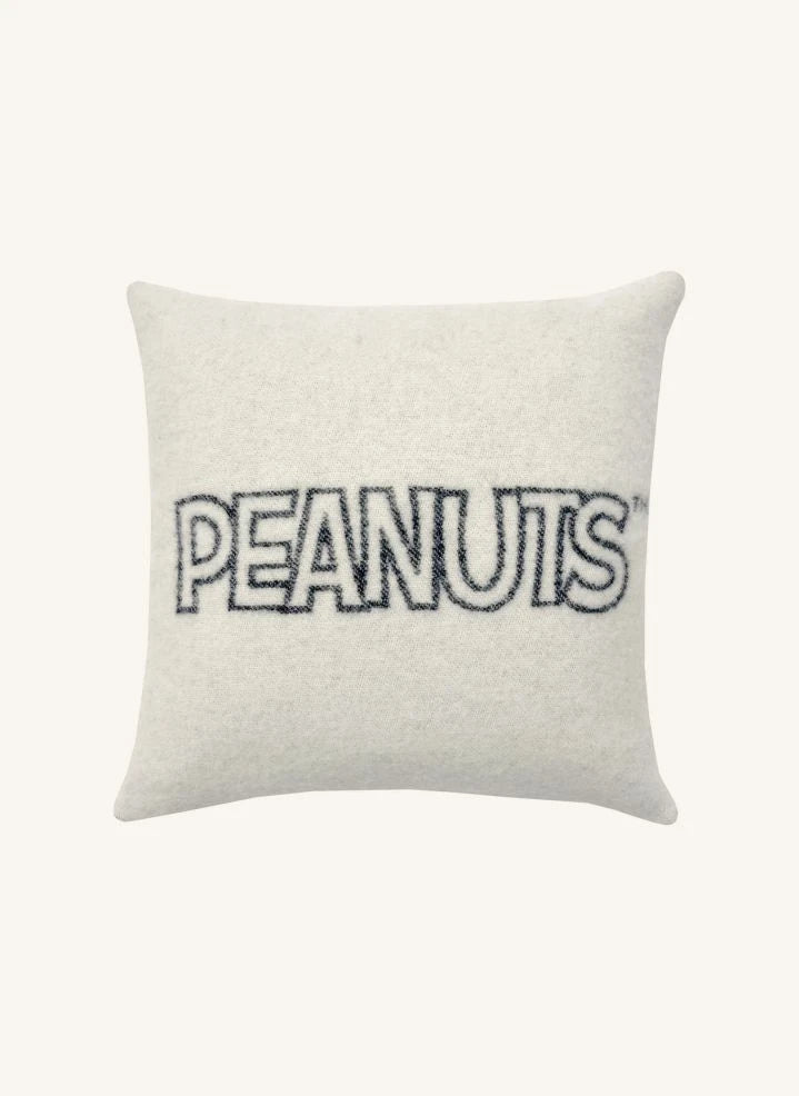 Maison Deux - Peanuts غطاء وسادة زخرفية من الصوف | أسود