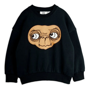Mini Rodini - Sweat E.T. Organik pamuk | Siyah