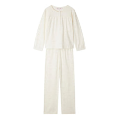 Bonpoint - Jucie organik pamuklu pijama | Ecru
