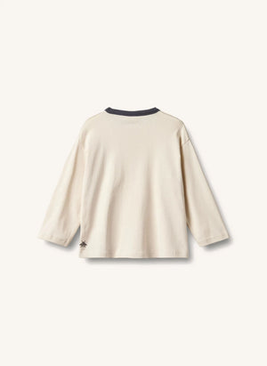 Wheat - Calvin Fantôme organik pamuklu tişört | Kırık beyaz