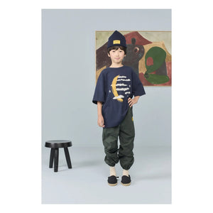 The Animals Observatory - Collie Lune organik pamuklu T-shirt | Lacivert