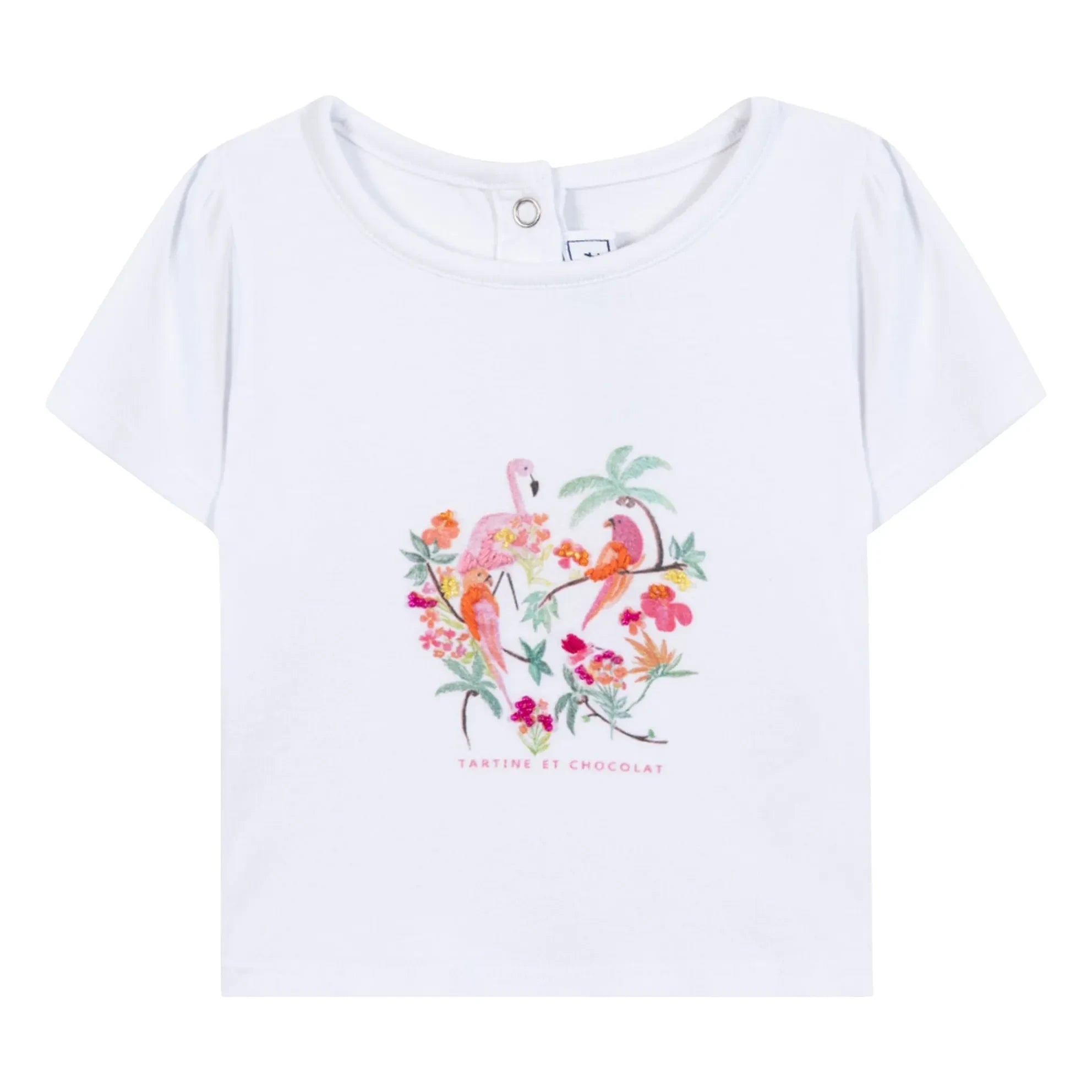 Tartine et Chocolat - Tropique T-shirt | Beyaz