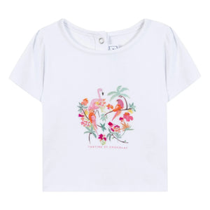 Tartine et Chocolat - Tropique T-shirt | Beyaz