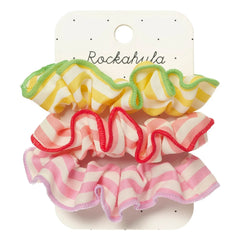 Rockahula Kids - 3’lü Çizgili Toka Seti | Ecru
