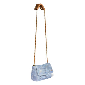 Jérôme Dreyfuss - Bag Lulu S Croûte Velours | Washed mavi