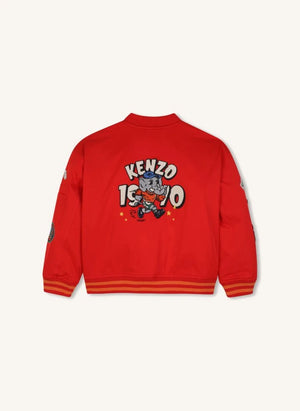 Kenzo - Bomber Rozetli İşlemeli Kenzo | Kırmızı