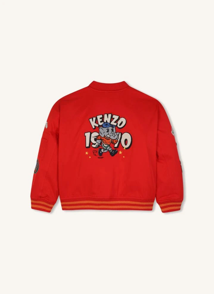 Kenzo - Bomber Rozetli İşlemeli Kenzo | Kırmızı