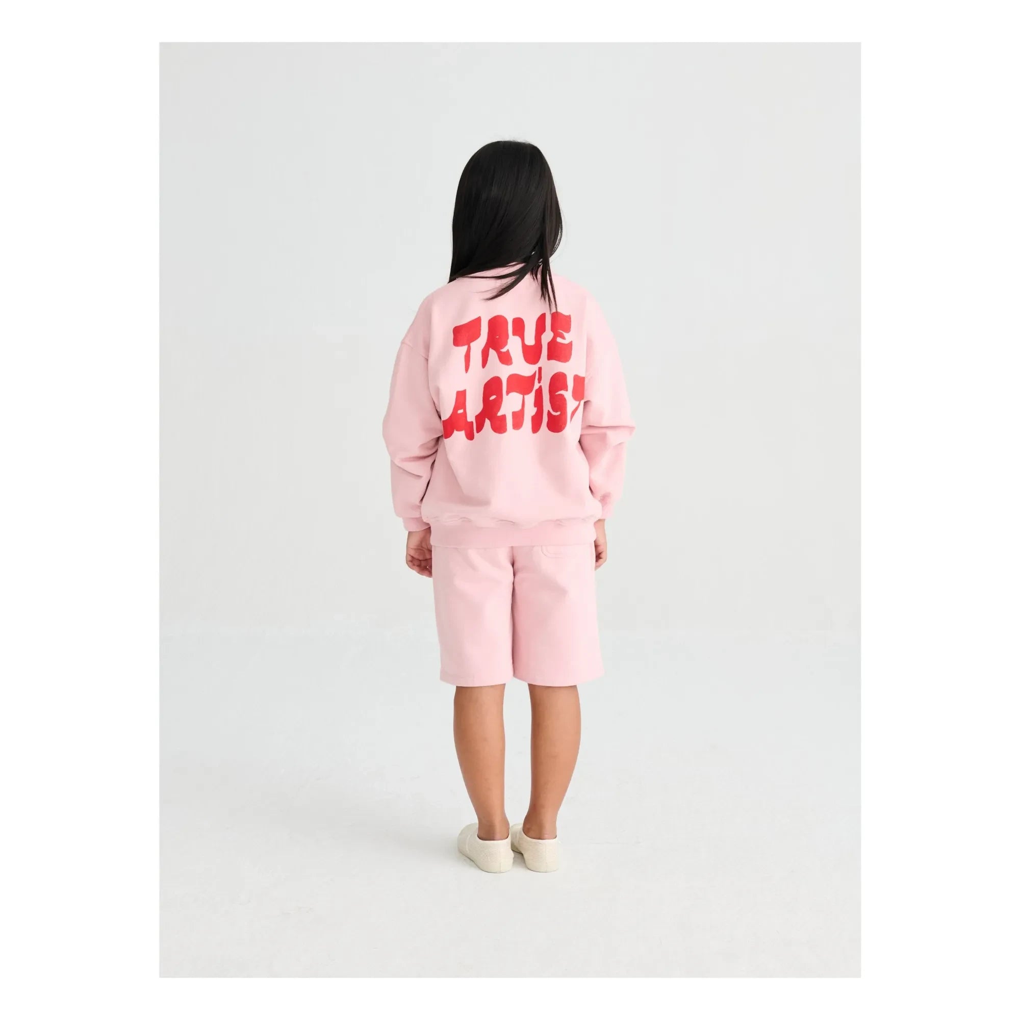 True Artist - Short N°1 Organik Pamuk | Soluk Pembe