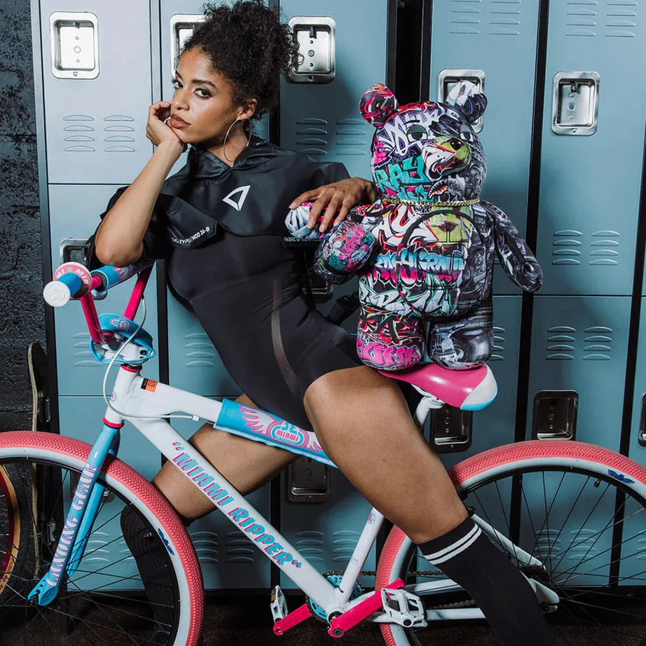 Sprayground - حقيبة ظهر دبدوب Para Ayısı Teddy Split Cybershark