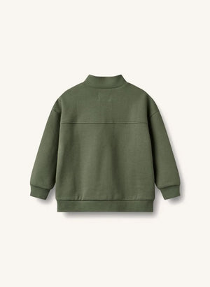 Wheat - Matteo Organik Pamuklu Trucker Yakalı Hoodie | Haki