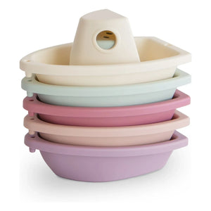 Mushie - Banyo oyuncakları - 5'li set | Pembe