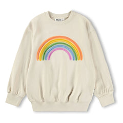 Molo - Monti Rainbow Organik Pamuk Sweatshirt | Ekru
