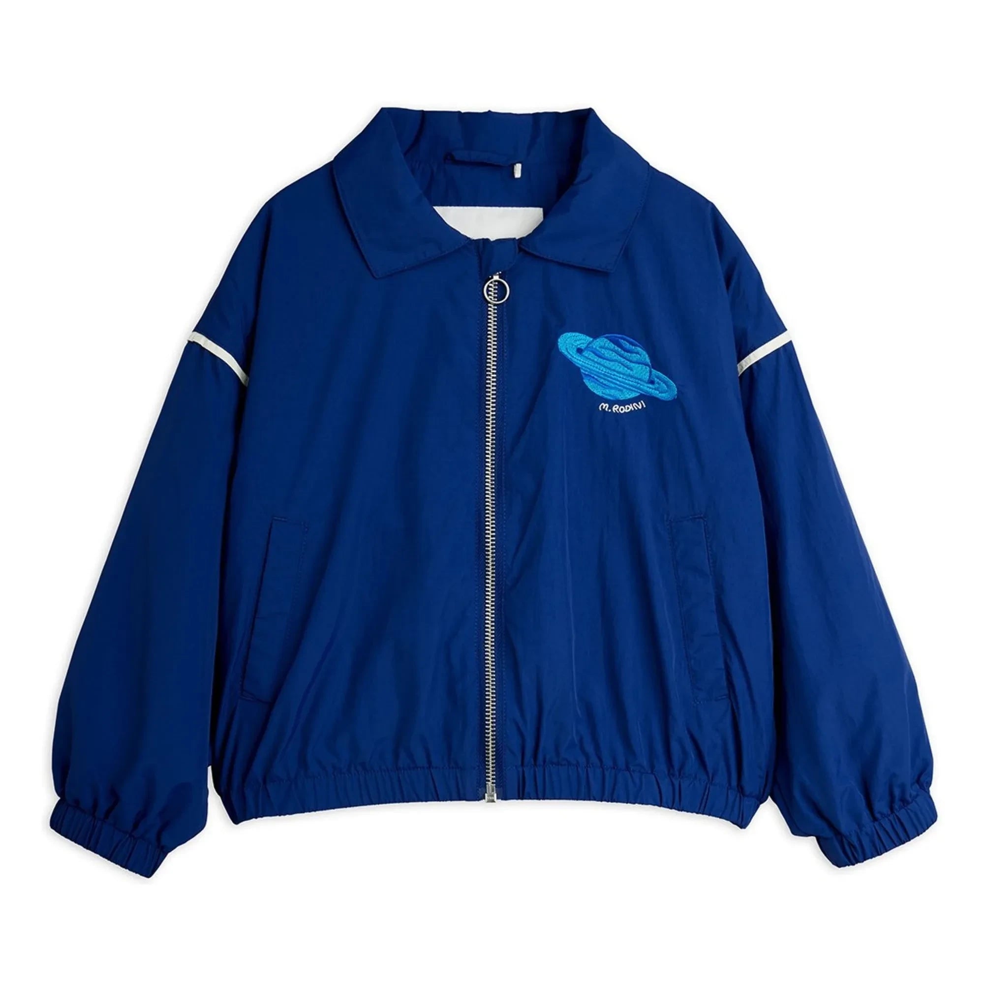 Mini Rodini - Planet Geri Dönüştürülmüş Elyaf Bomber Ceket | Mavi