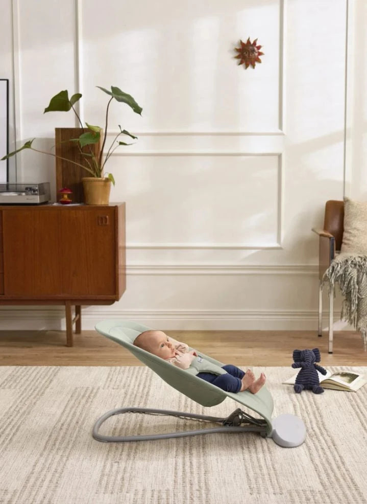 BabyBjörn - Begin Deck Chair - Yumuşak Fırçalanmış Dokuma Kumaş, Açık Yeşil | Soluk yeşil