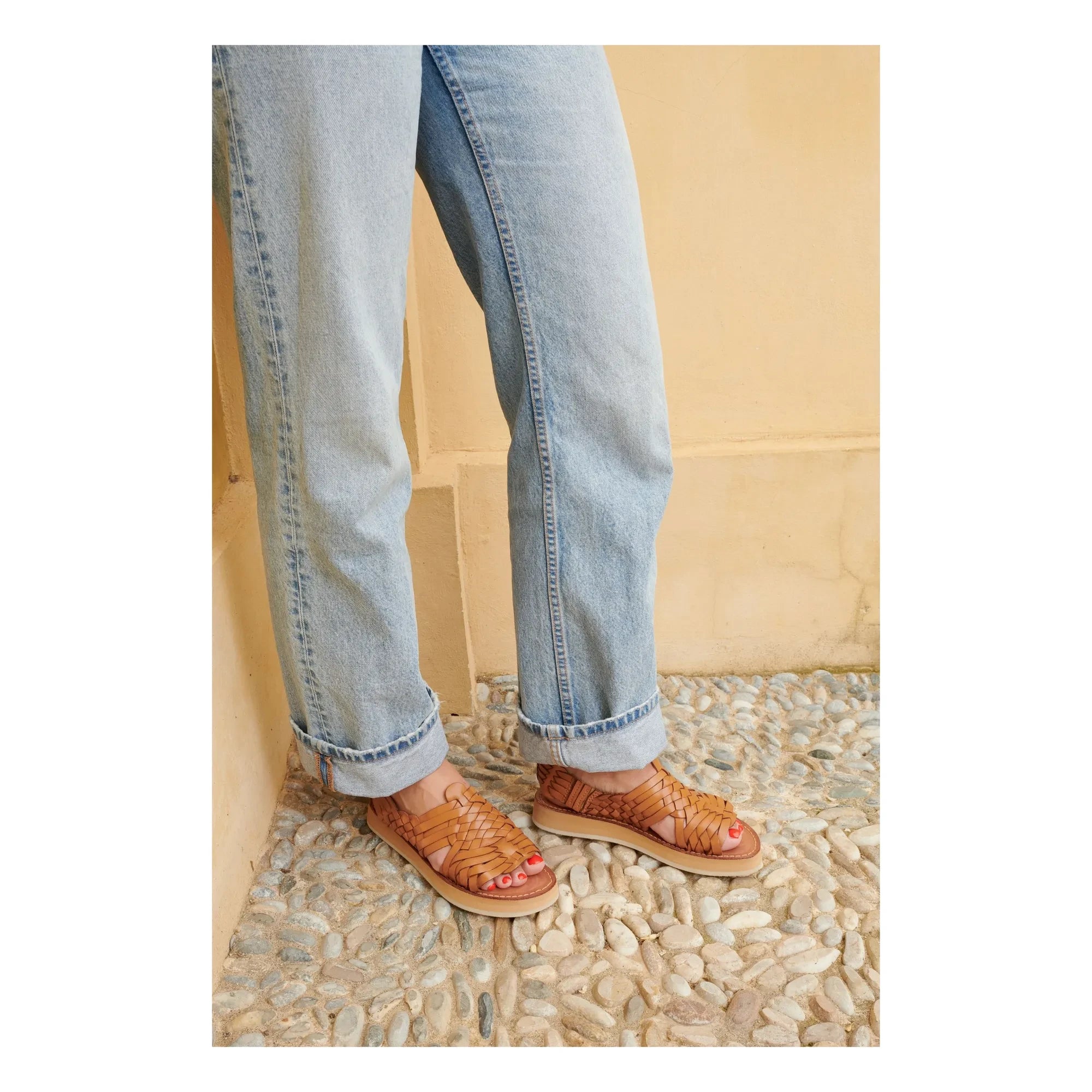 Mapache - Fria sandalet | Camel
