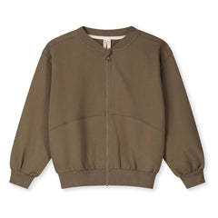 Gray Label - Organik pamuk bomber ceket | Haki kahverengi