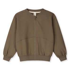 Gray Label - Organik pamuk bomber ceket | Haki kahverengi