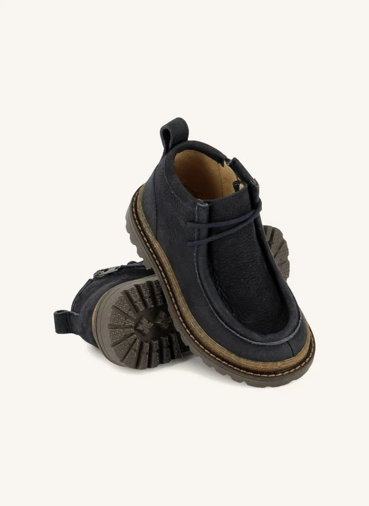 Pom d'Api - Botlar Wall Zip Micky Nubuk | Lacivert