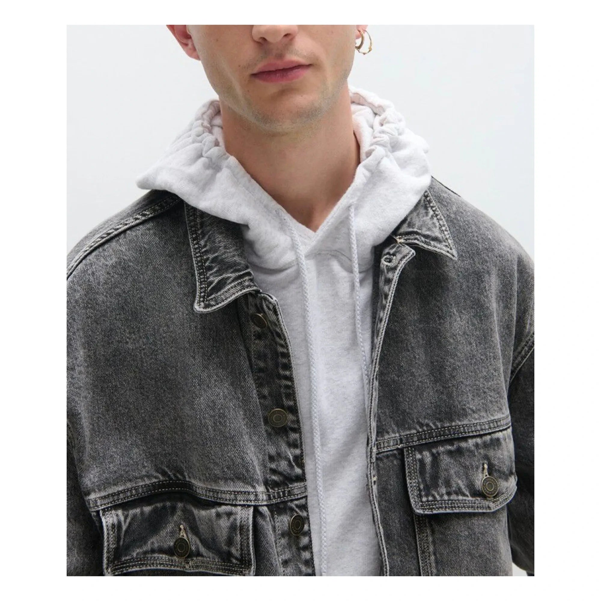American Vintage - YopDay-B Pamuk ceketler | Koyu heather gri