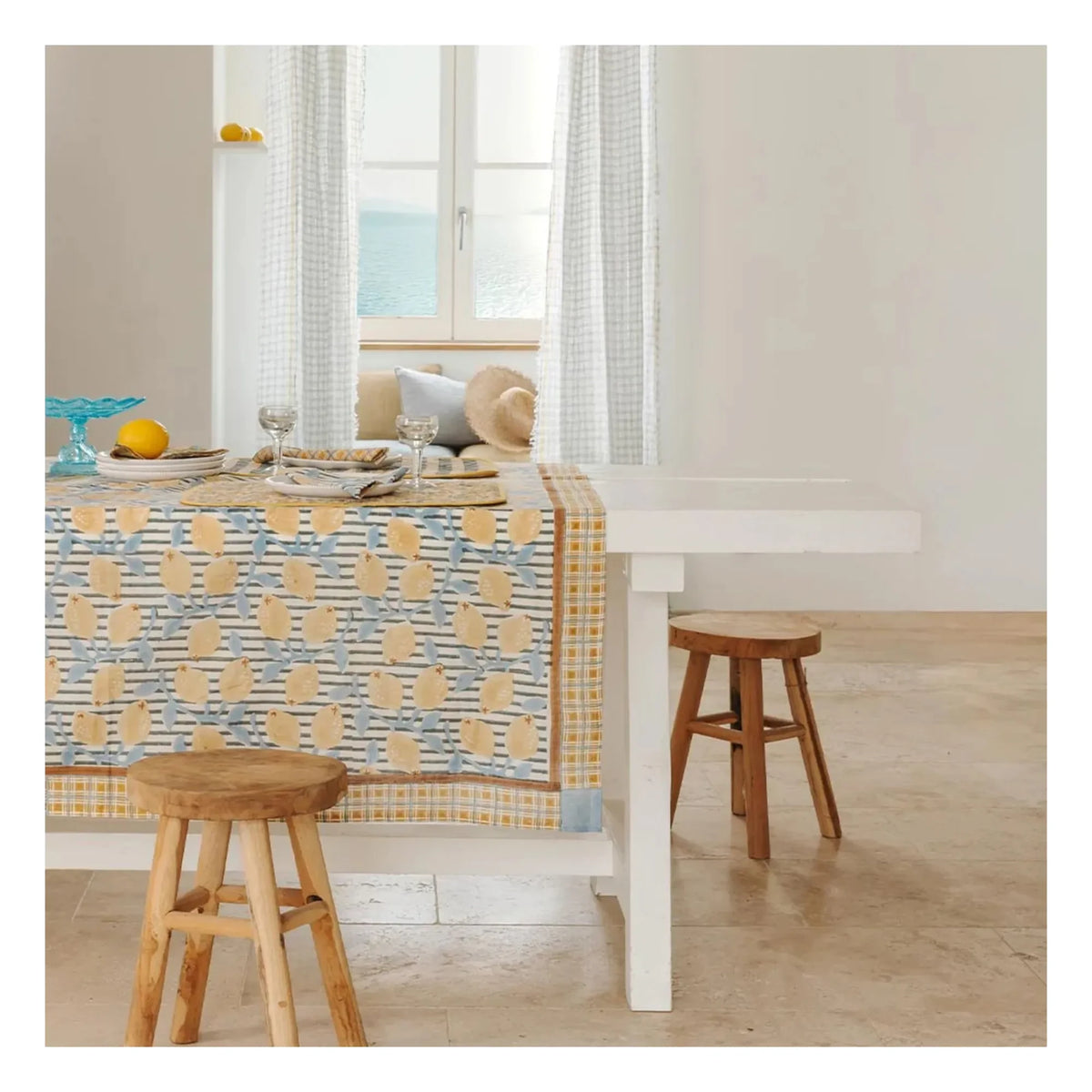 Le Monde Sauvage - Sicily peçete - 8'li Set | Sarı