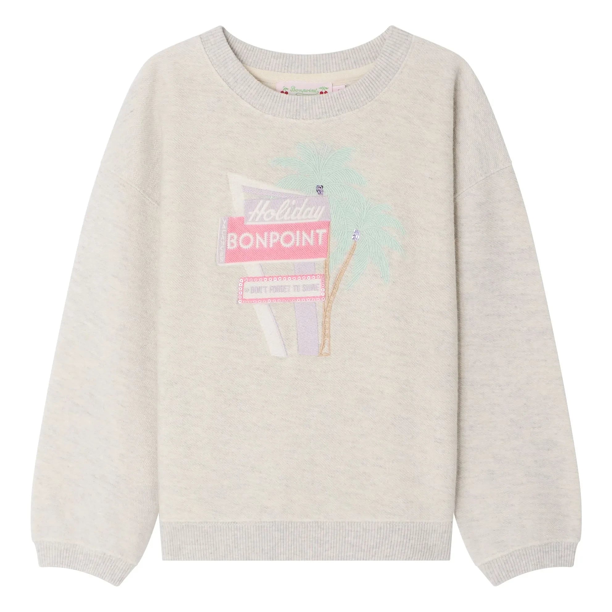Bonpoint - Tayla organik pamuk sweatshirt | Heather grey