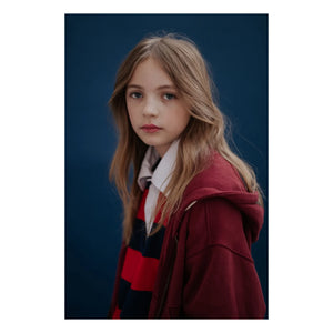 Repose AMS - Organik pamuk fermuarlı sweatshirt | Bordo