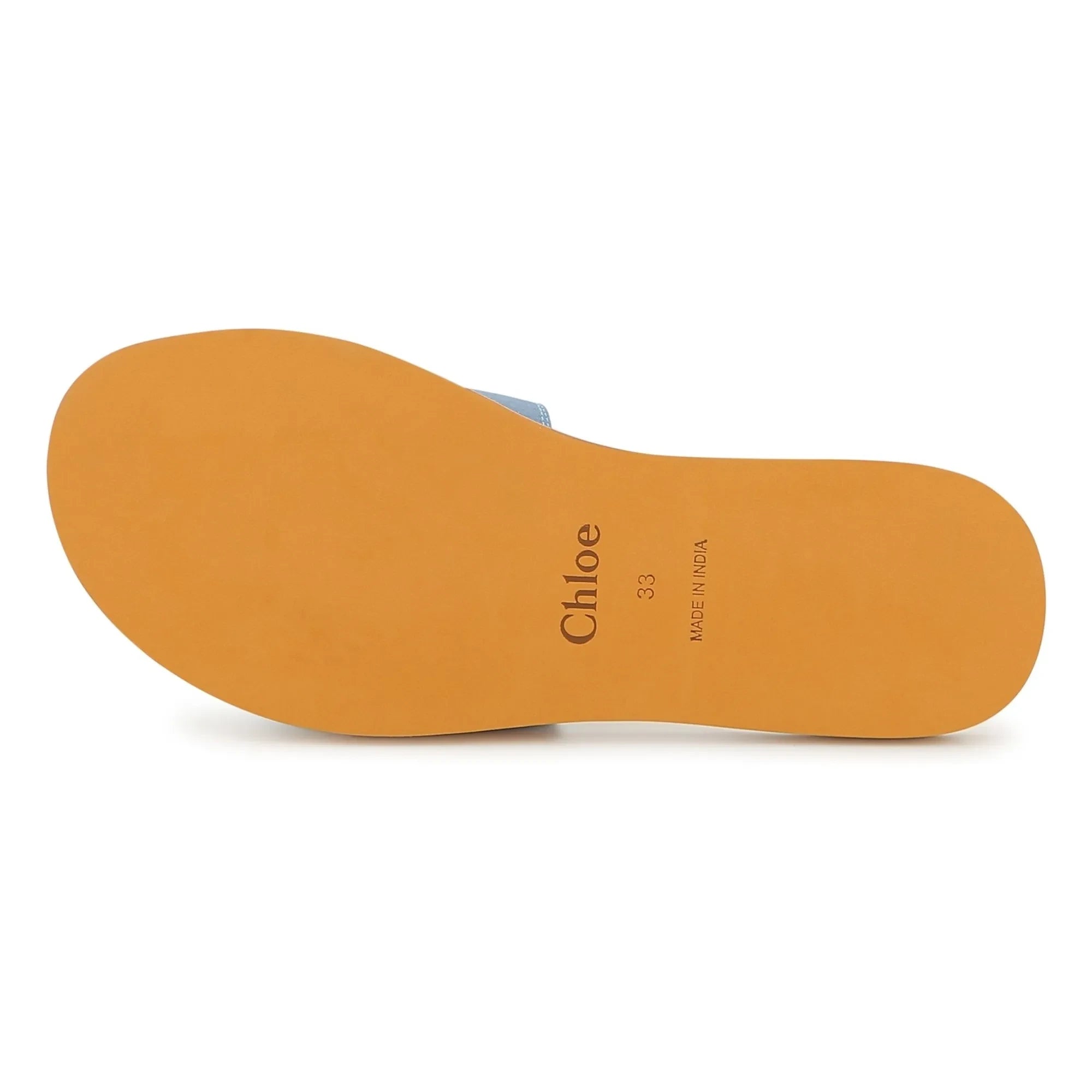 Chloé - Logo sandaletler | Gri mavi