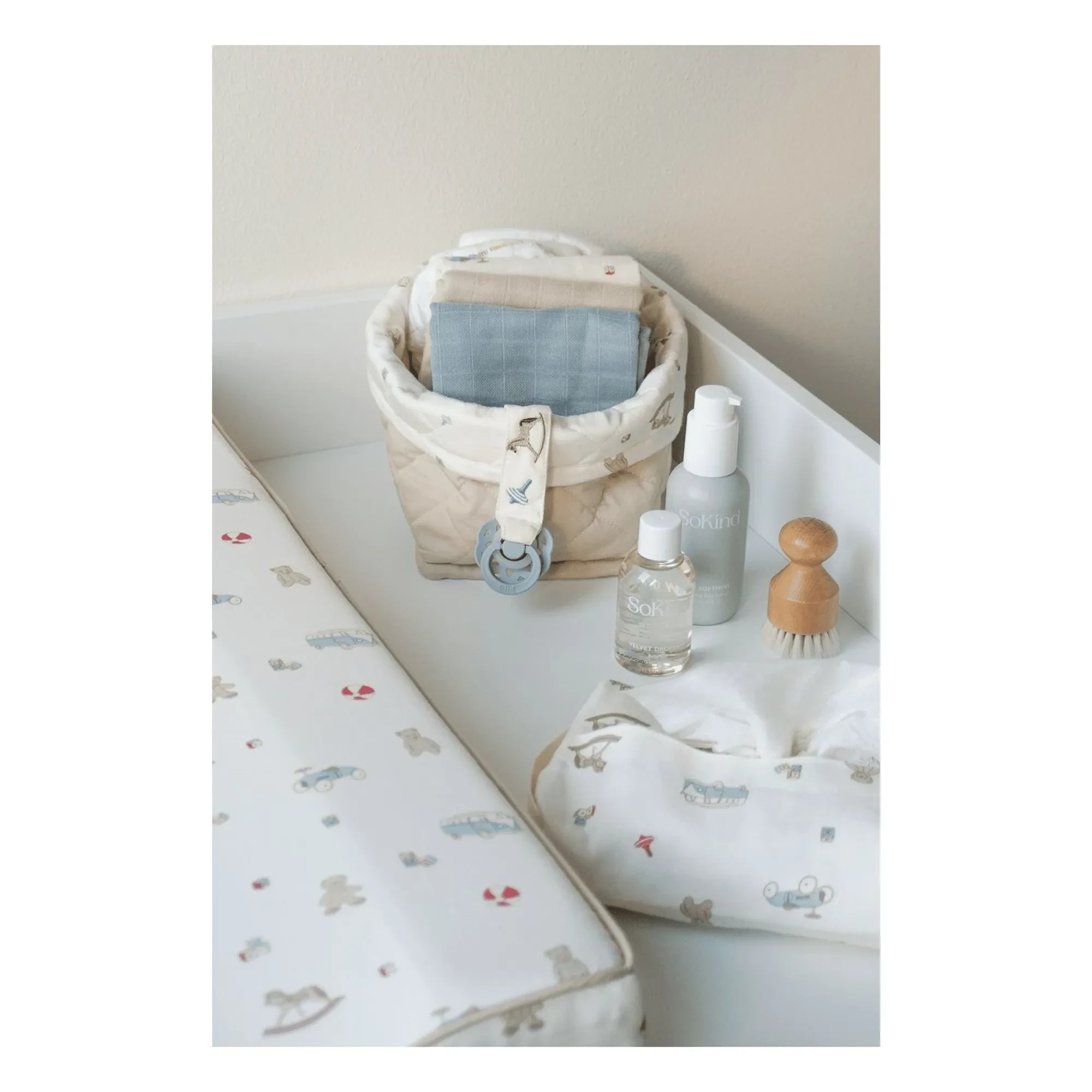 Cam Cam - Vintage Oyuncaklar saklama sepetleri - 2'li Set | Bej