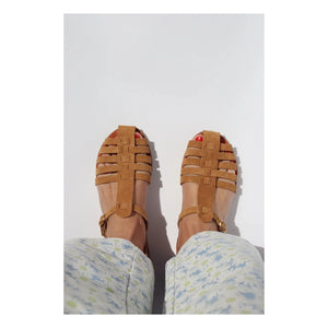 Mama Praïa - Fisherman Süet sandaletler | Camel