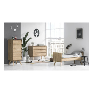 VOX - Vintage Ayarlanabilir Yatak - 70 x 140 cm | Meşe