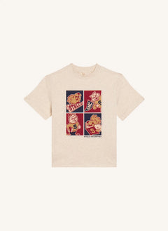 Stella McCartney Kids - College T-Shirt Organik pamuk | Bej