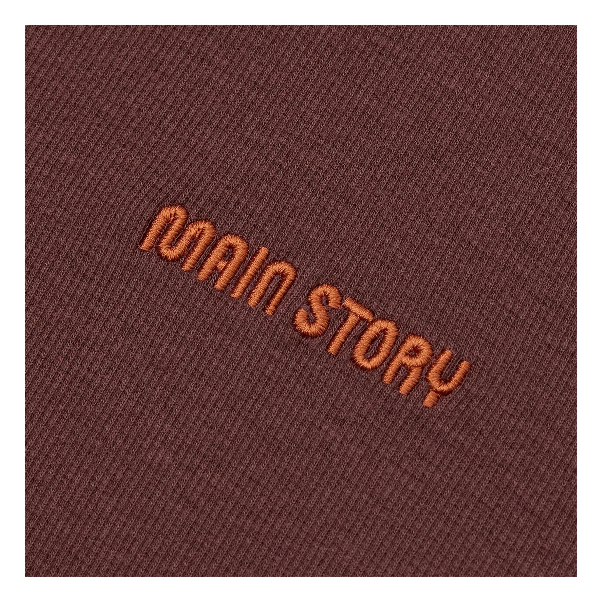 Main Story - Fitilli organik pamuk boğazlı kazaklar | Bordo