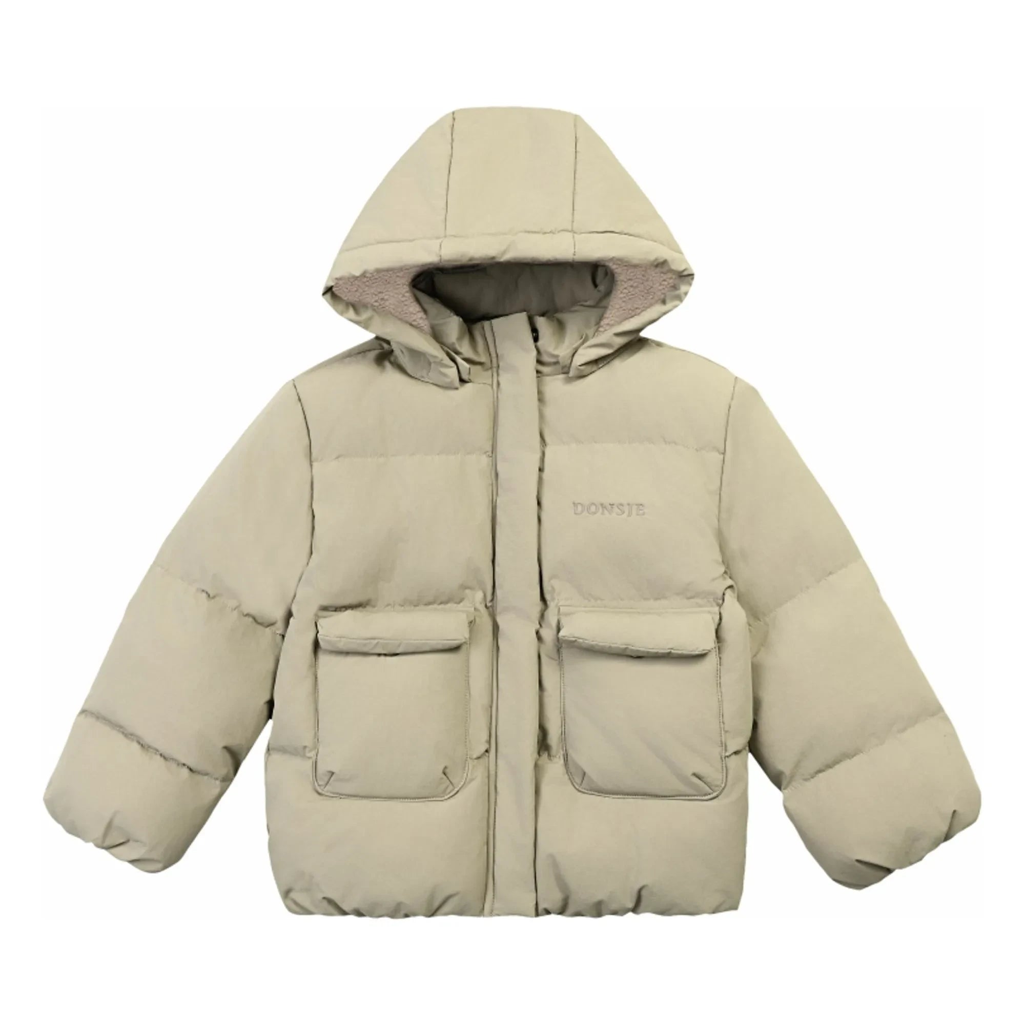 Donsje - Bearnt dolgulu ceket | Taupe brown