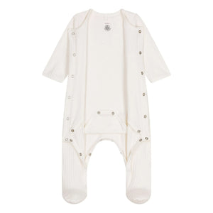 Petit Bateau - Tilk organik pamuk pijama | Ekru
