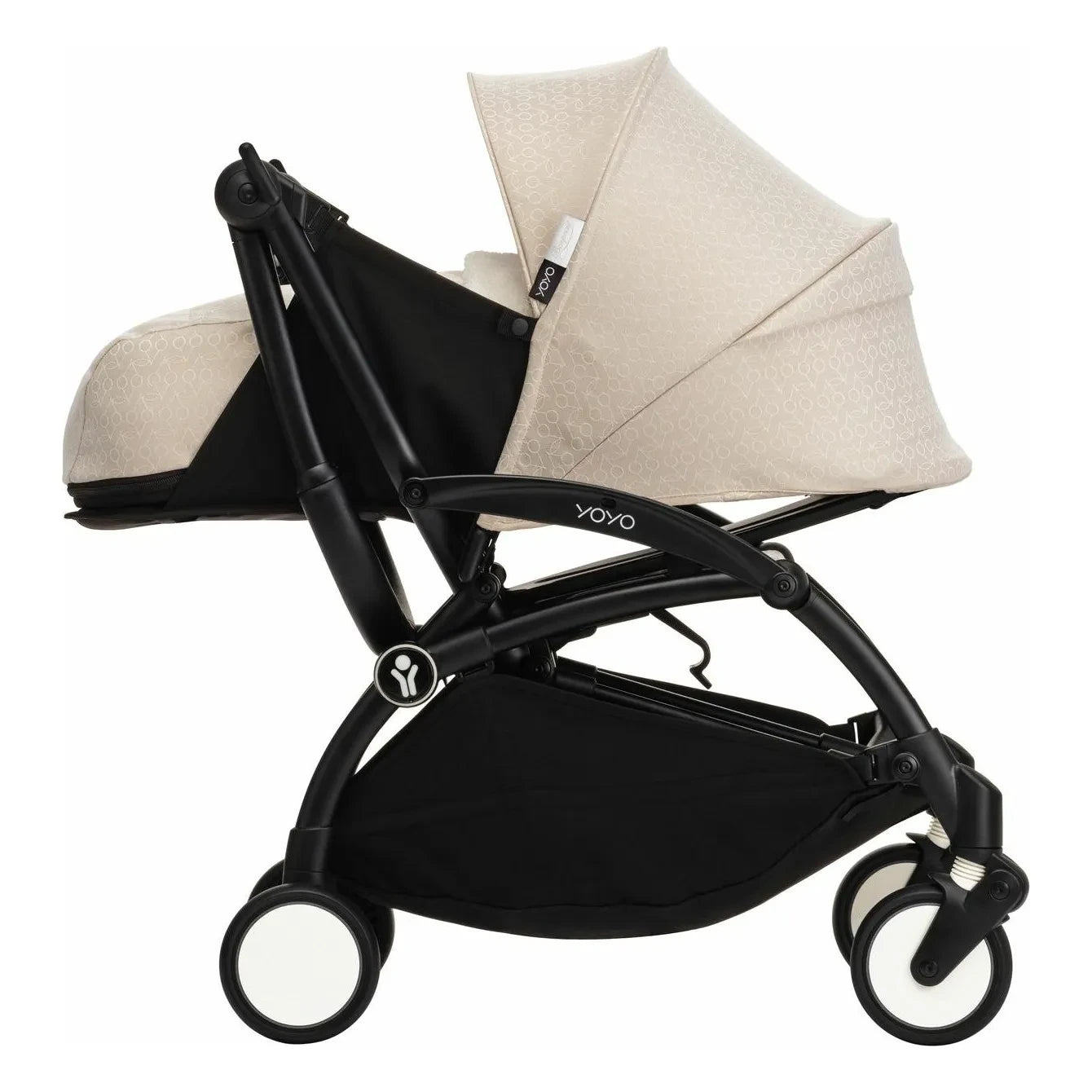 Stokke® - YOYO³ Bonpoint 0+ yenidoğan bebek arabası Siyah çerçeve | Bej