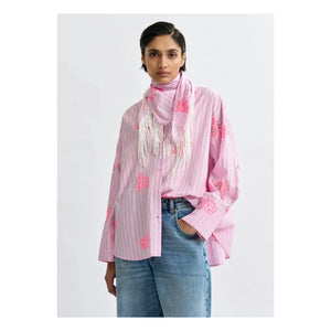 Essentiel Antwerp - Jalinki Nakışlı Gömlek | Pembe