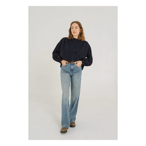 Sacrécoeur - Blouse Giannita Velours Milleraies | Lacivert