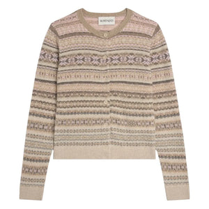 Bompard - Fair Isle Kaşmir Hırka | Rose Quartz