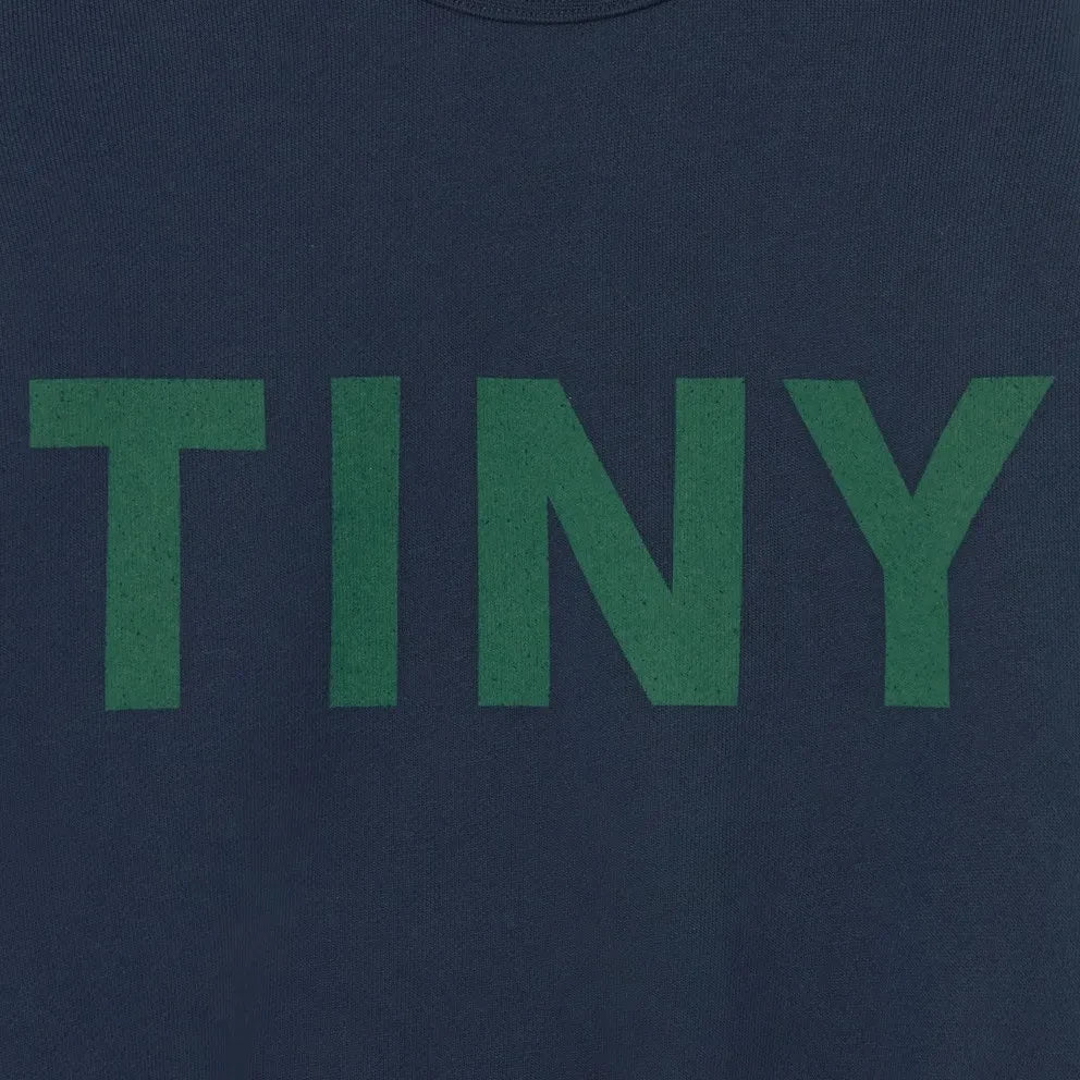 Tinycottons - Organik Pamuk Renk Bloklu Sweatshirt | Lacivert