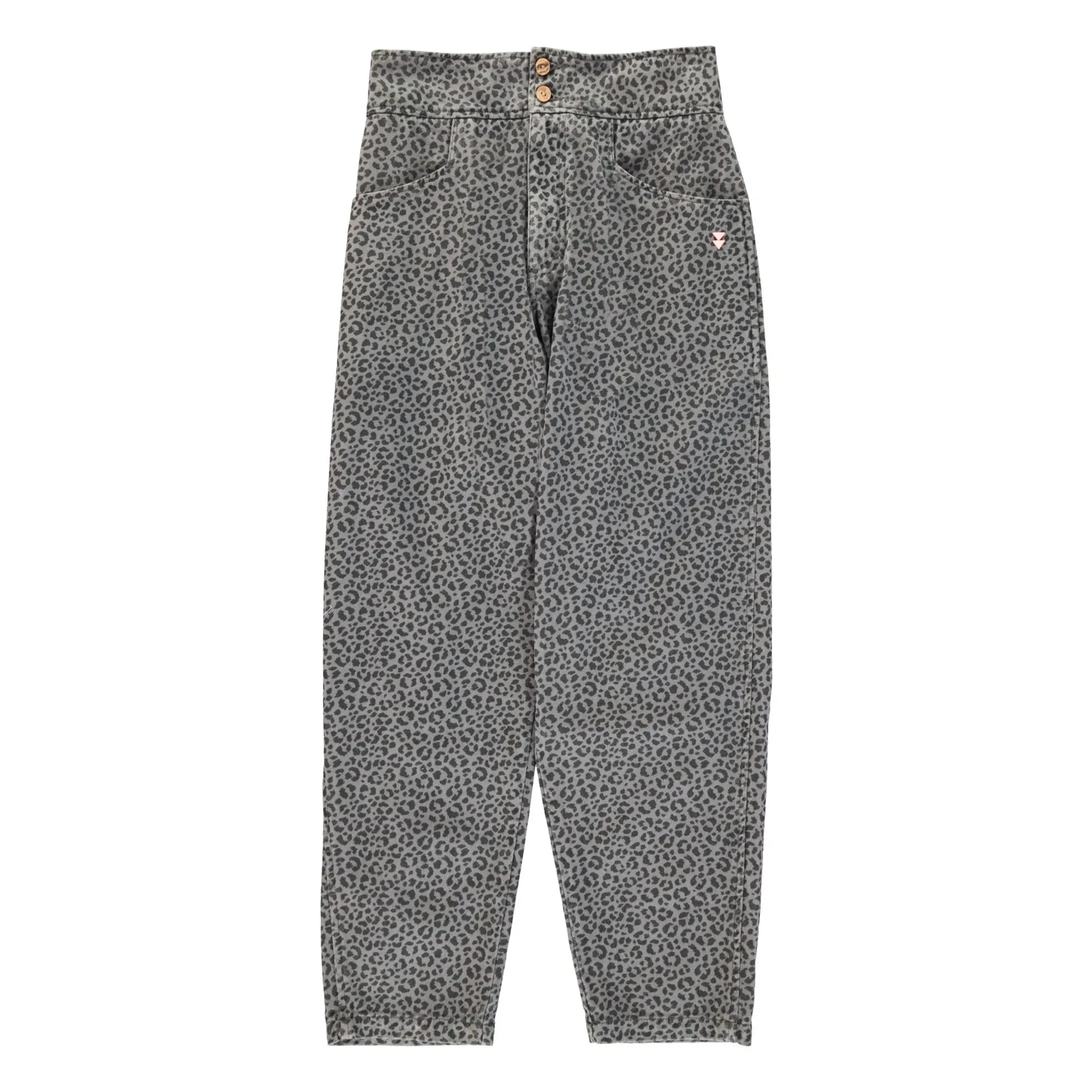 Sisters Department - Pamuklu Leopar Pantolon | Gri