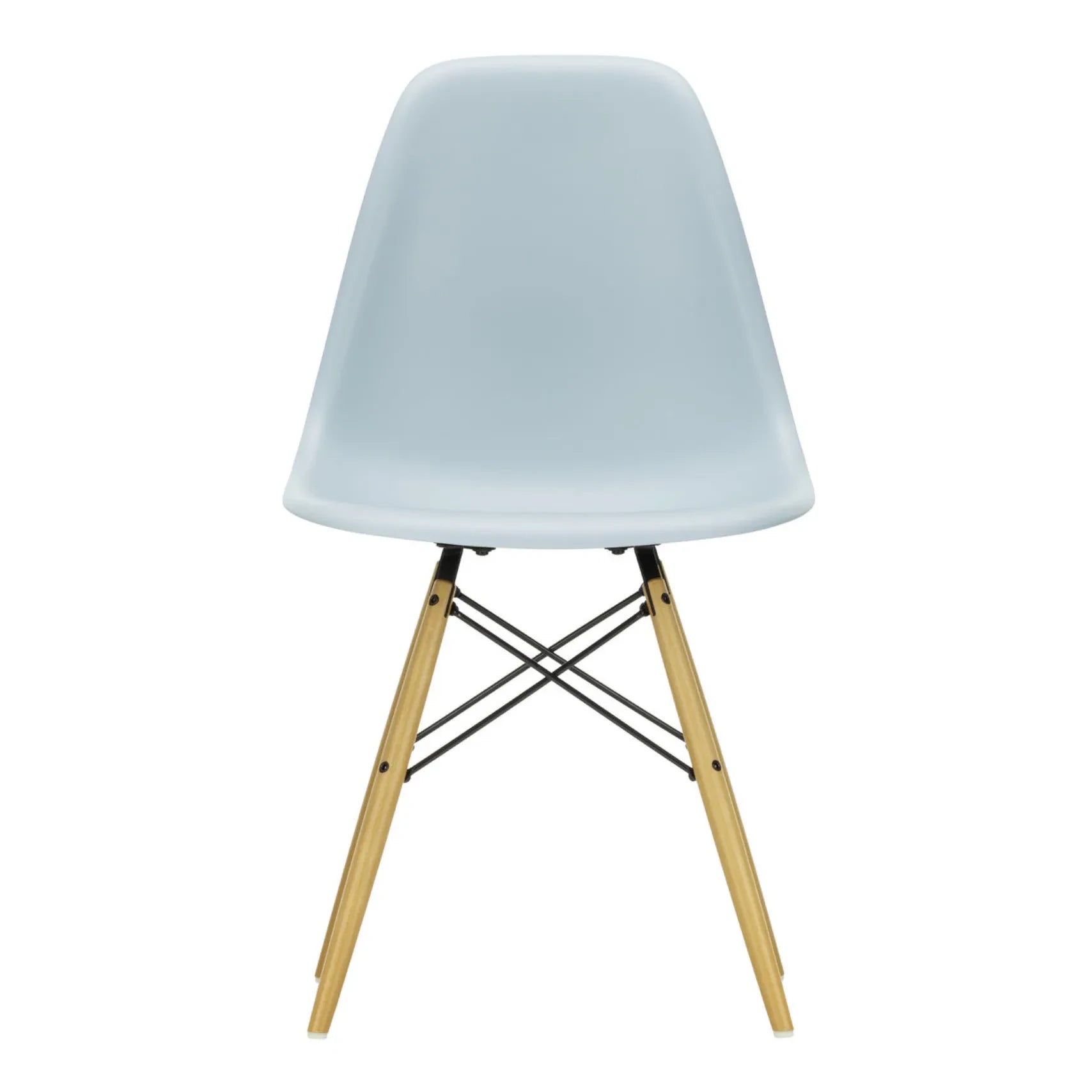 Vitra - DSW plastik sandalye - akçaağaç taban - Charles & Ray Eames | Mavimsi gri