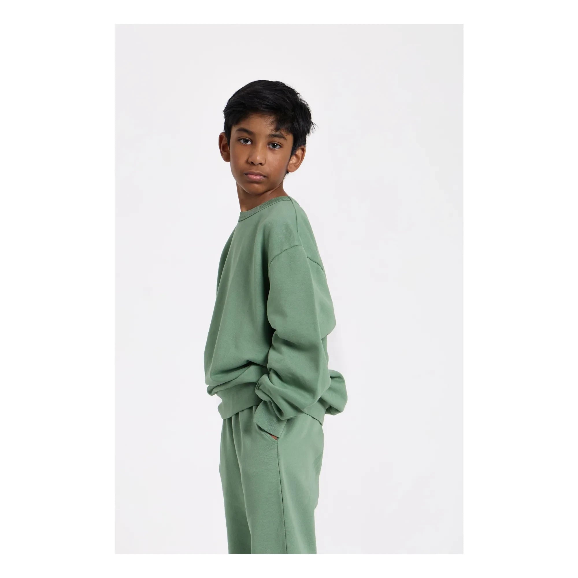 Smallable Kid - Arlo organik pamuk sweatshirt | Haki